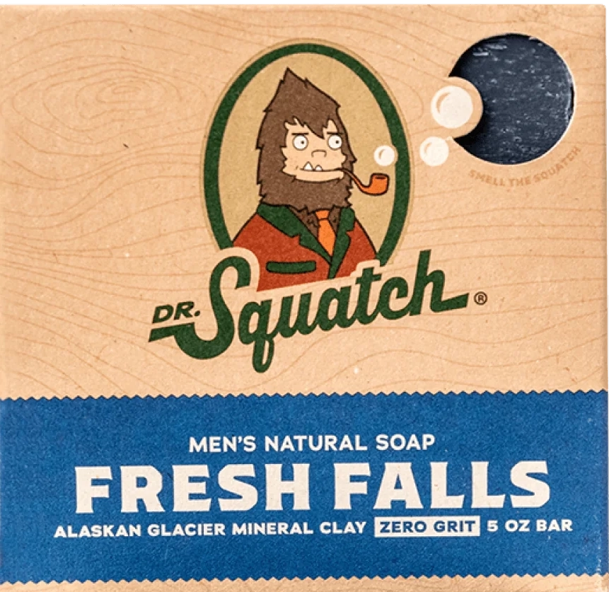 Dr. Squatch Natural Bar Soap, Fresh Falls, 5 oz