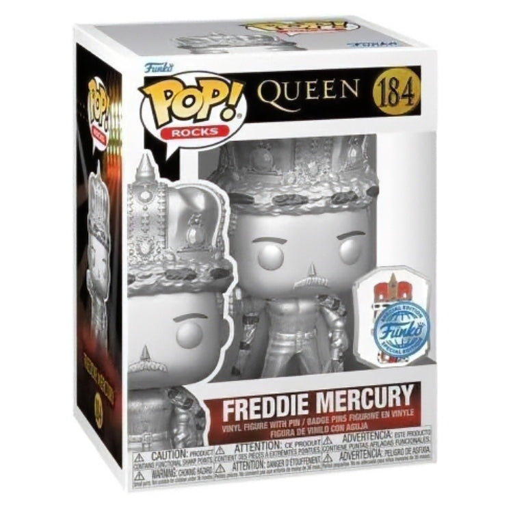 Freddy Mercury with Pin Silver Special Edition
