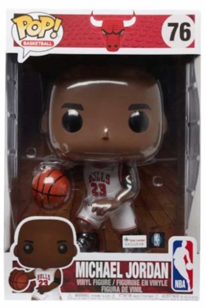 NBA Chicago Bulls Michael Jordan (Black Pinstripe Jersey) Pop! Vinyl Figure  - FOOT LOCKER Exclusive