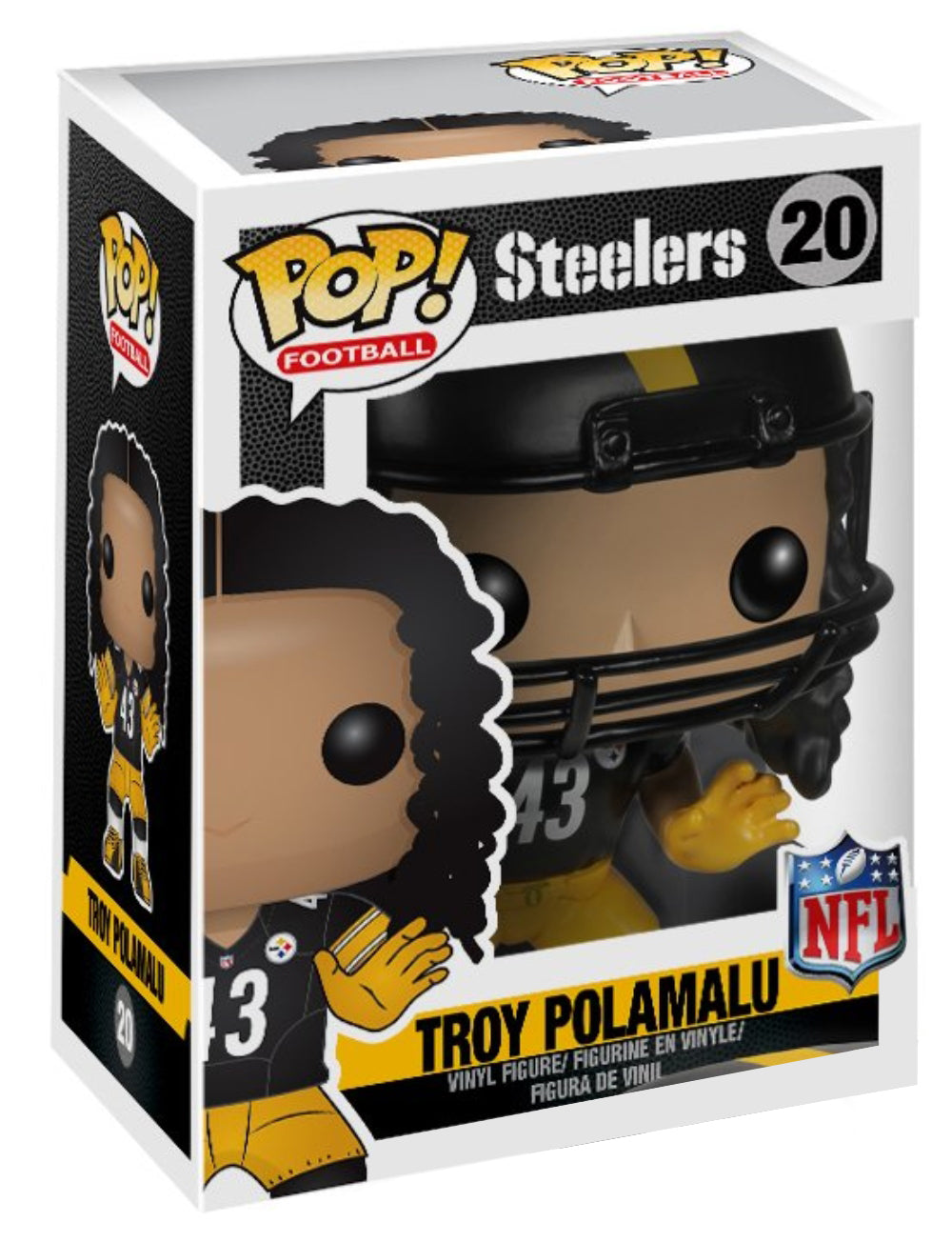 POP! Football: 20 Steelers, Troy Polamalu – POPnBeards