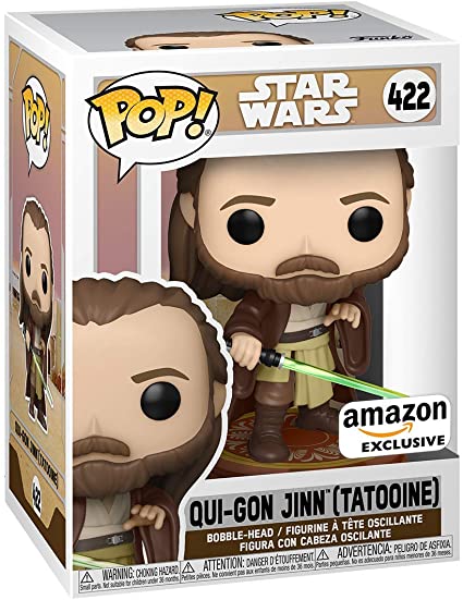 POP! Star Wars: 422 SW, Qui-Gon Jinn (Tatooine) Exclusive – POPnBeards