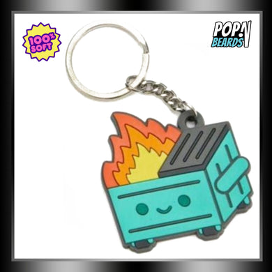 100% Soft: Keychains (Dumpster Fire), Classic (2-Sided)
