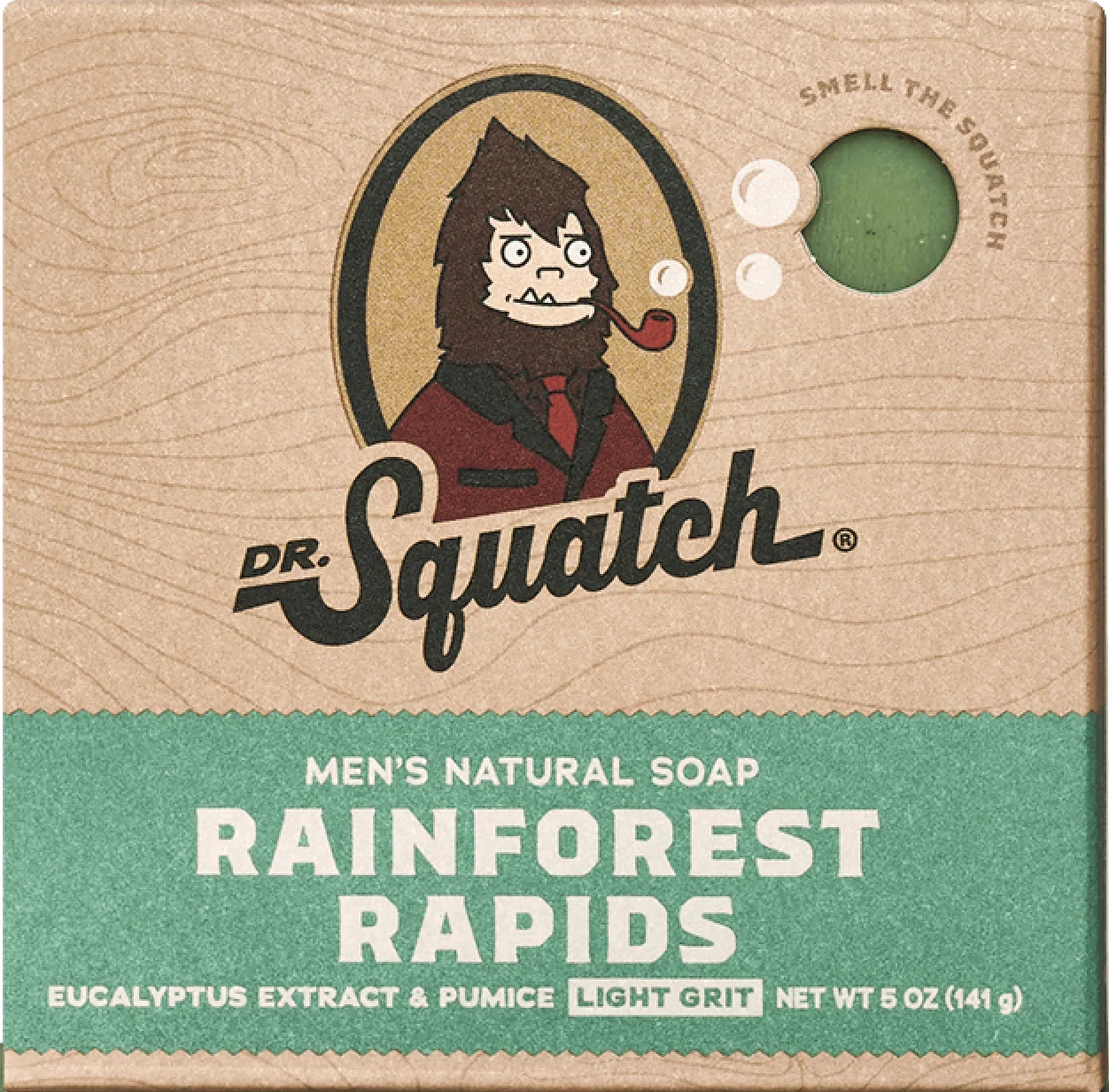 NEW! Dr. Squatch RAINFOREST RAPIDS Soap Bar ( Free Bag, Mini & Sticker )
