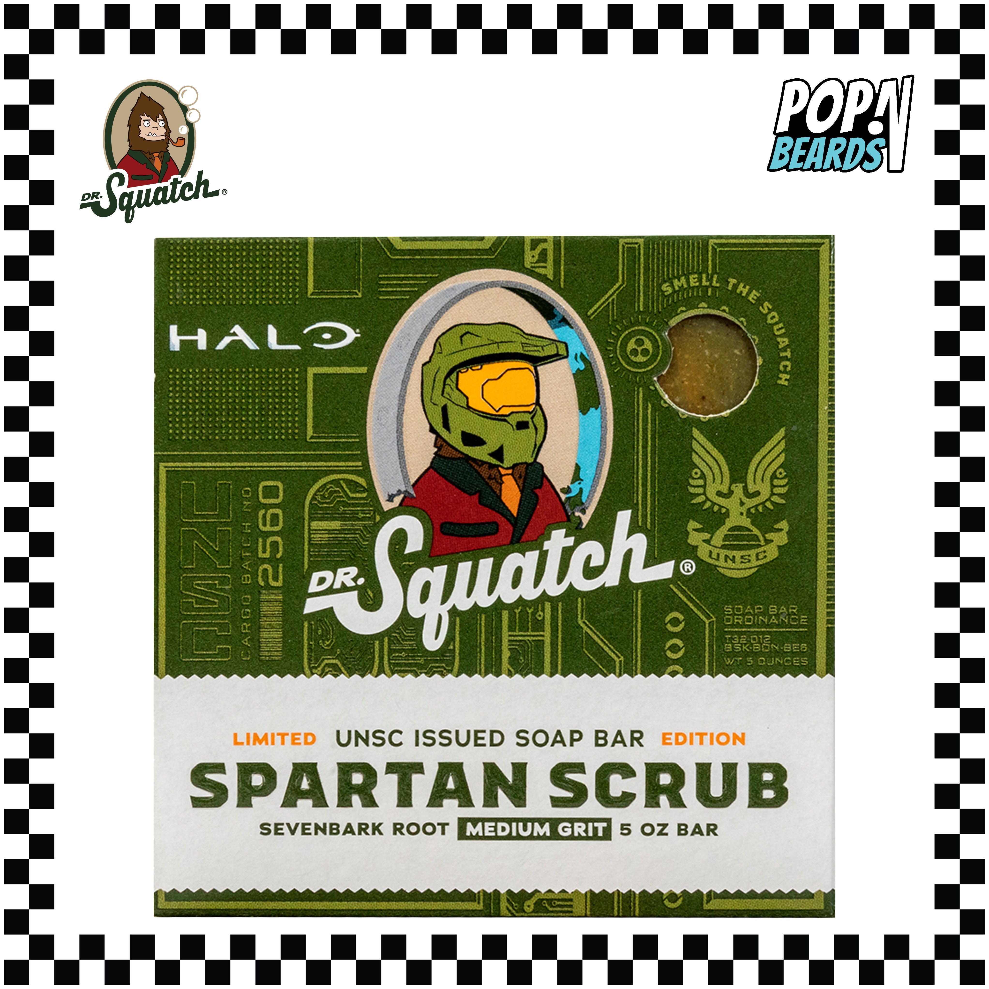Dr. Squatch: Bar Soap, Spartan Scrub (Halo) – POPnBeards