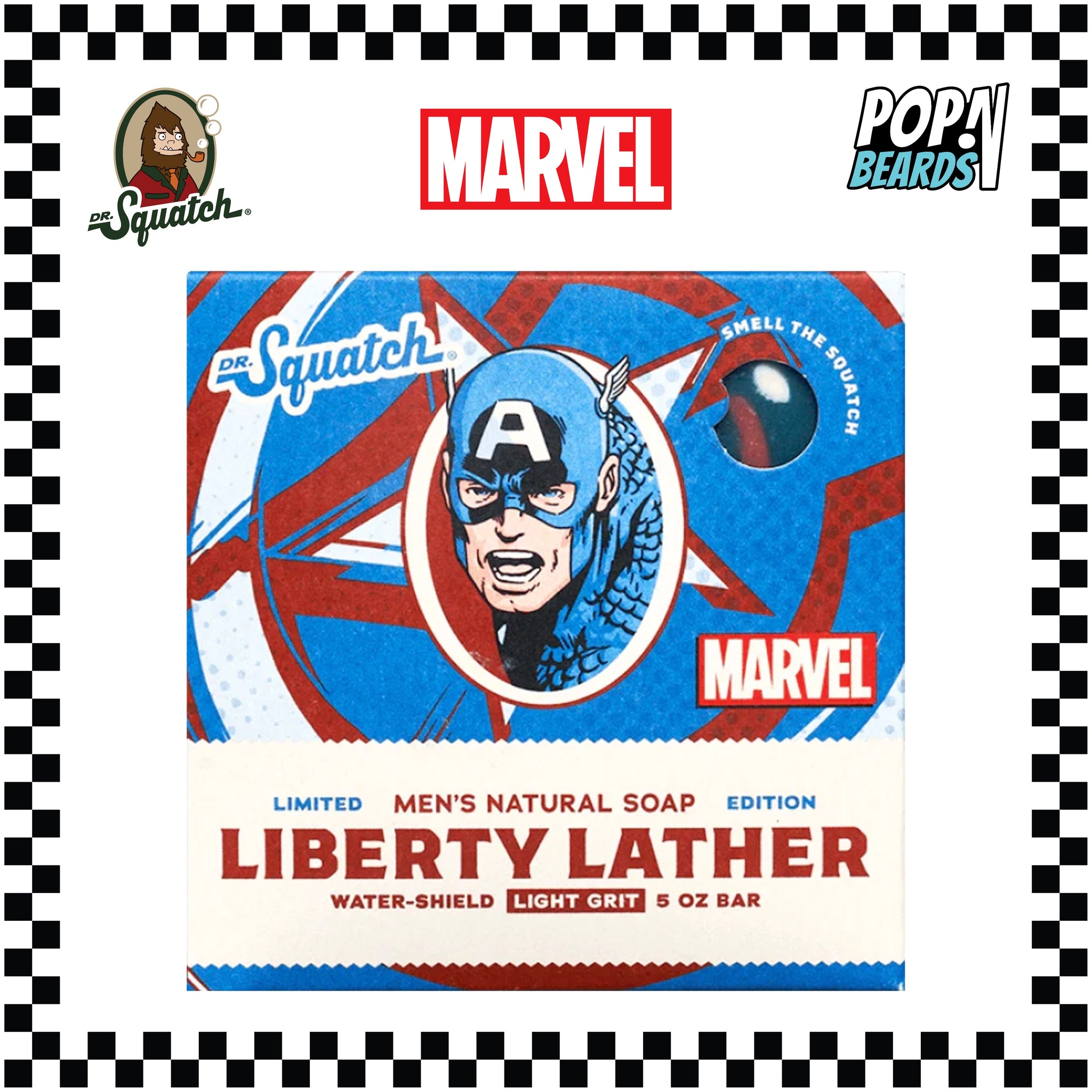 Dr. Squatch: Bar Soap, Marvel (Liberty Lather) – POPnBeards