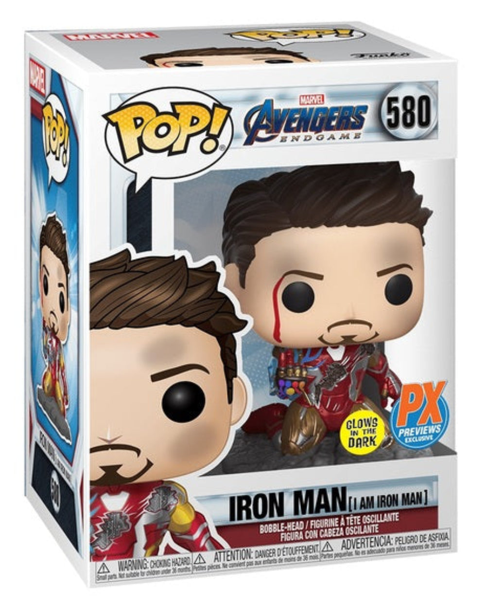POP! Marvel: 580 Avengers End Game, I Am Iron Man (GITD) (MT) Exclusive