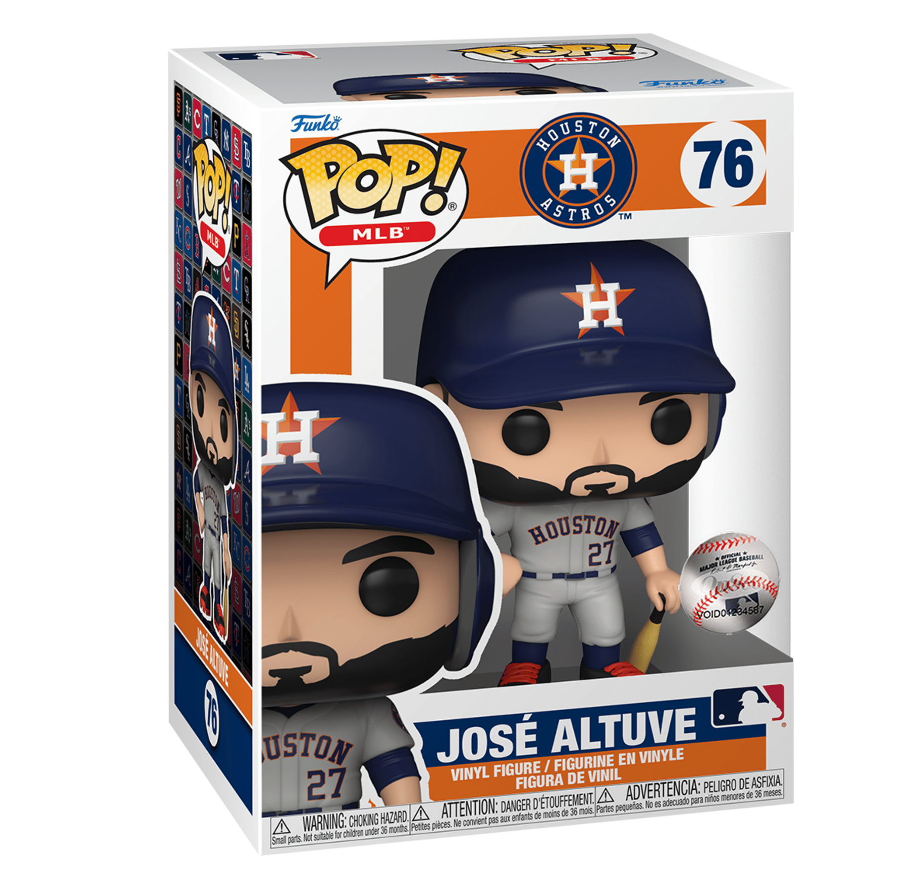 POP! MLB (Baseball): 76 Astros, Jose Altuve (GRY-BLUE Away Jersey) –  POPnBeards