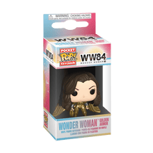 POP! Keychains: Movies (WW84), Wonder Woman Golden Armor (No Helmet)
