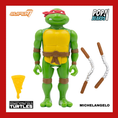 Super7: ReAction (TMNT), Mikey (Mirage 3) (Eastman + Laird's)