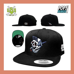 GBS: Hats, Flat-Billed Snapback (Skull & Dagger)
