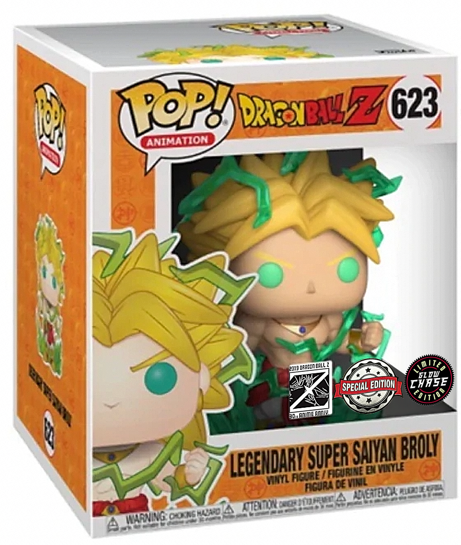 POP! Animation (Super Deluxe): 623 DBZ, Legendary SS Broly (Glow Chase) Exclusive