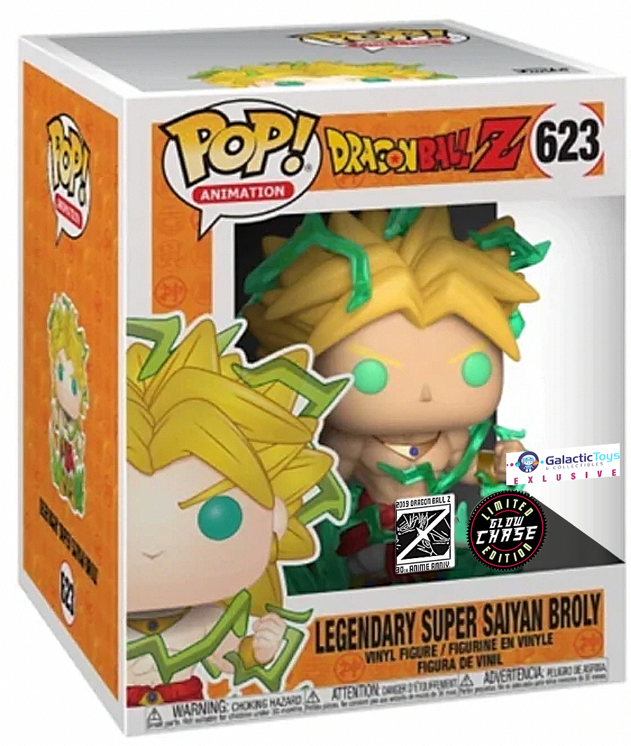POP! Animation (Super Deluxe): 623 DBZ, Legendary SS Broly (Glow Chase) Exclusive