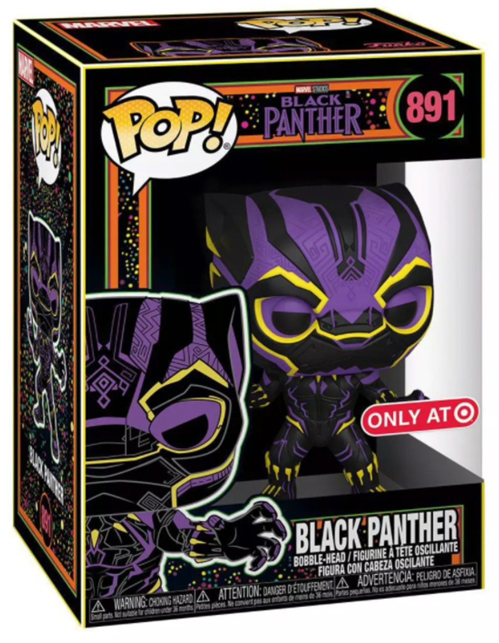 nedbryder Udled Senatet POP! Tees: Marvel, Black Panther (BL) Figure & Tee Exclusive – POPnBeards