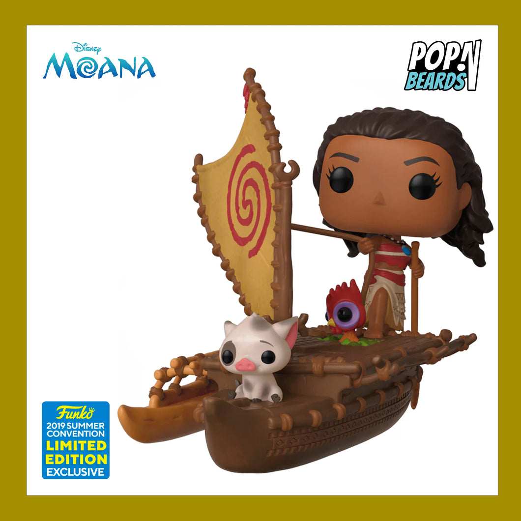 POP! Disney (Rides): 62 Moana, Moana And Pua On Boat Exclusive