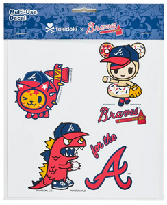 Tokidoki: Decals, Atlanta Braves (4-Pack)