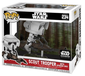 POP! Star Wars: 234 SW, Scout Trooper w/ Speeder Bike (Deluxe) Exclusive